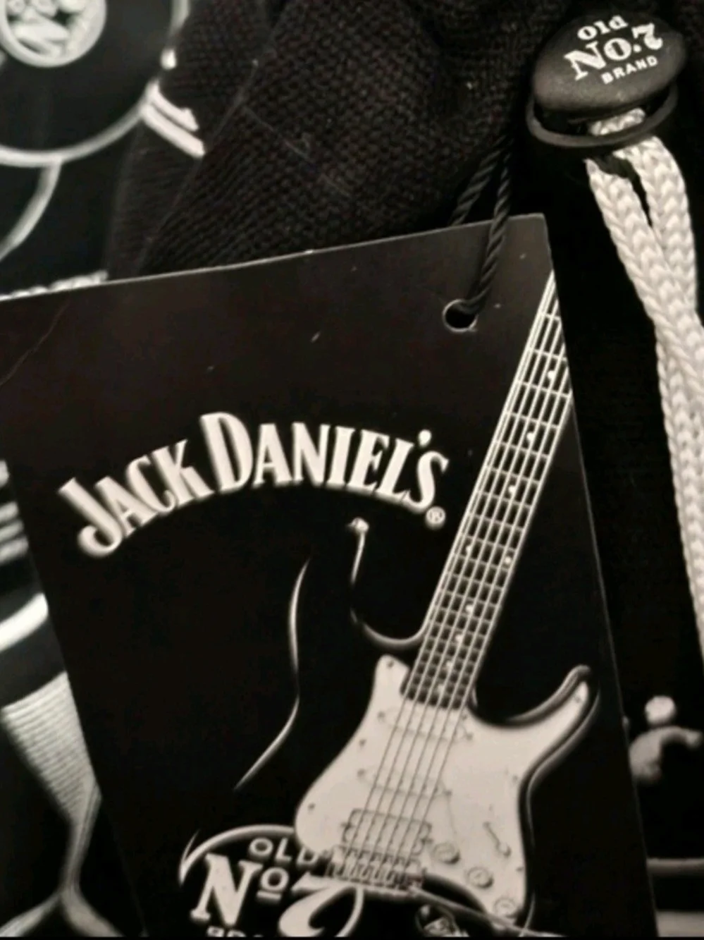 Jack Daniel's Limited Edition Series Rock N Roll Canvas Drawstring Bag Set Of 3
